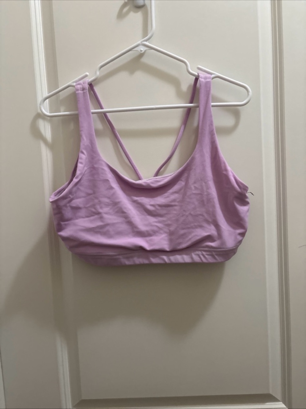 Athleta Solace Sports Bra Lilac Purple Size XL  No Pads Athletic Yoga